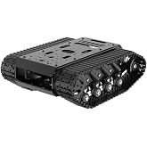 Robot Tracked Tank Car Chassis with Encoder DC Motor, Suspension Shock Absorption Chassis Car Full-Metal Robotic Moving Platform Track for Arduion RPi Microb Jetson Python DIY Smart Robot Maker