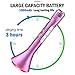 Kids Microphone Karaoke, Wireless Portable Karaoke Microphone with Bluetooth Speaker and Color Changing LED Lights for Home Party KTV Birthday Gift Compatible with PC/ iPad/ iPhone/ Smartphone (Rose)