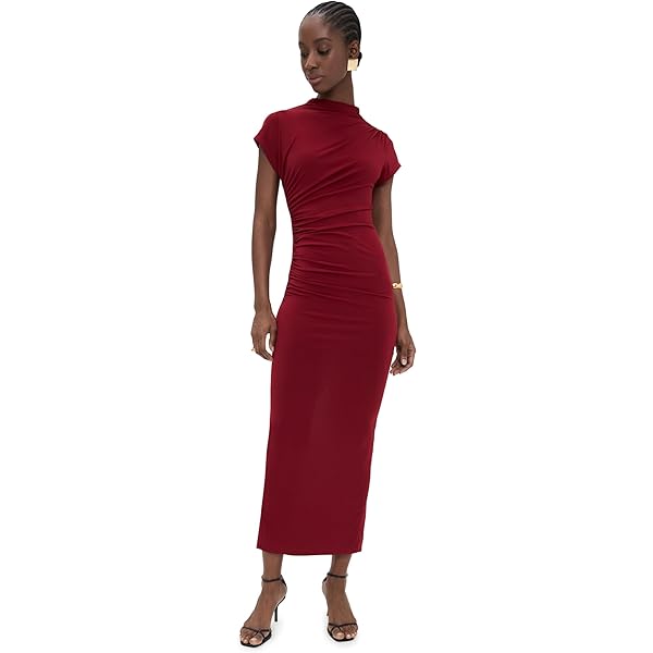 AFRM Women's Juniper Dress, Noir, Black, L at Amazon Women's Clothing store