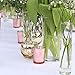 Just Artifacts Mercury Glass Votive Candle Holders 2.75-Inch Speckled Blush (Set of 12) - Mercury Glass Votive Candle Holders for Weddings and Home Décor