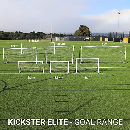 QUICKPLAY Kickster Elite Soccer Goal 16x7' Ultra Portable Indoor