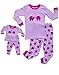 Leveret Kids & Toddler Pajamas Matching Doll & Girls Pajamas 100% Cotton Set (Toddler-14 Years) Fits American Girl