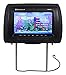 Pair Rockville RHP91-BK 9” Digital Panel Black Car Headrest Monitors w/Speakers