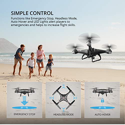 Holy Stone HS110G GPS FPV Drone with 1080P HD Live Video Camera for Adults and Kids, RC Quadcopter with GPS Auto Return Home, Auto Hover and Follow Me Mode, Long Flight Time, Easy to Fly for Beginners