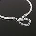 Fashion Jewelry 1 Row Rhinestone Spring Choker Costume Jewelry Necklace