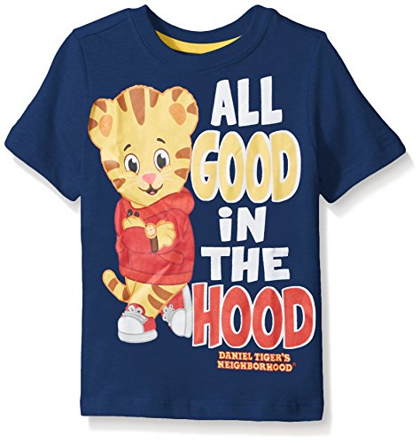 Daniel Tiger's Neighborhood Boys' Short Sleeve Daniel T-Shirt, Navy, 3T