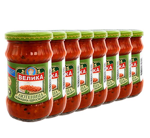 Velika Lutenitsa Best Quality Bulgarian Vegetable Spread Tomato Pepper Eggplant Home Made Style Coarsely Ground Golden Edition 8x265g Buy Online In Azerbaijan At Azerbaijan Desertcart Com Productid 91293088