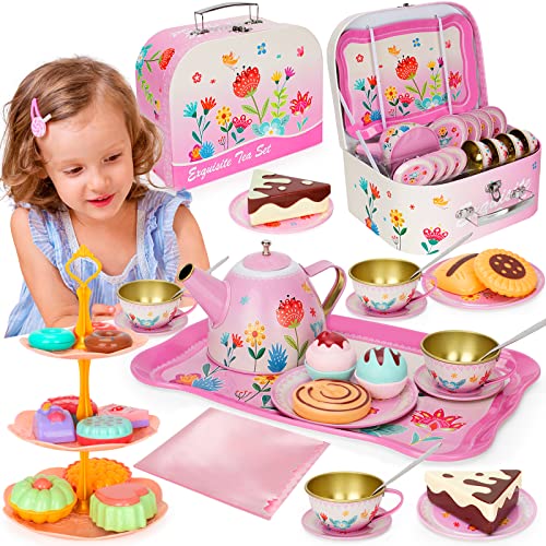 KMUYSL Girls Gift for Age Year Old, Toddler Toys Tea Party