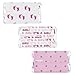 Girl Baby Shower Mini Chocolate Candy Bar Wrapper Labels, Pink Party Favor Stickers - 45 Count
