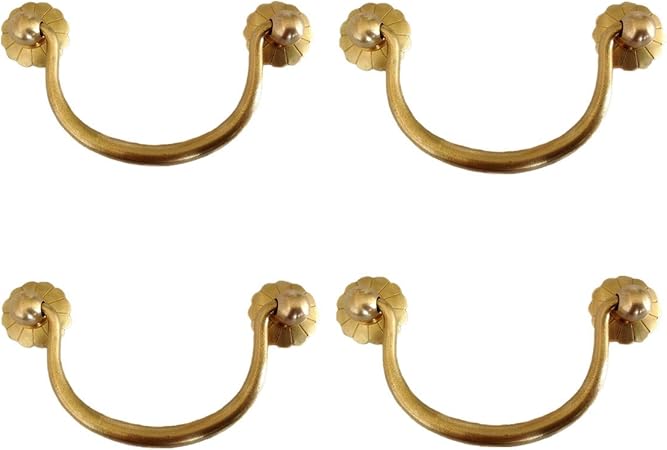 Txinmin 4 Pack Traditional Bail Cabinet Hardware Handle Pull