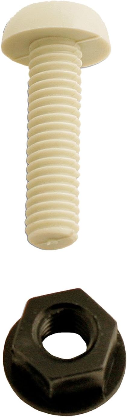 Connect 31530 Number Plate Fixing 1" White Screws/Nuts 100pc
