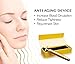 Beauty Bar 24k Golden Pulse Facial Massager, T-Shape Electric Sign Face Massage Tools for Sensitive Skin Face Pull Tight Firming Lift
