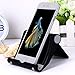 Adjustable Cell Phone Stand for Desk, Multi-Angle Cell Phone Holder, Foldable Mobile Phone Dock, Portable Desktop Tablet Stands, Compatible with iPhone 11 Pro Xs X 8 Samsung Galaxy S10 S9 S8 (Black)