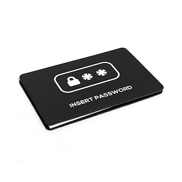balvi Passwörterheft Insert Password Farbe schwarz PVC/Papier