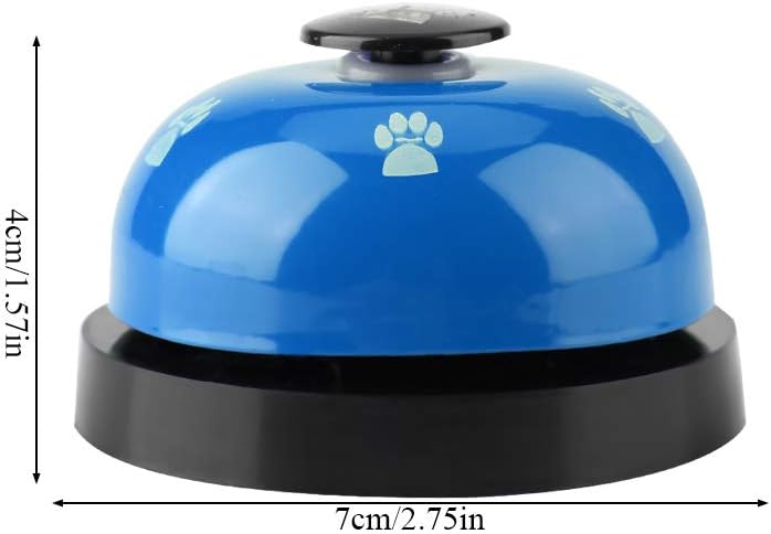 Pet Training Bells, Iron Sturdy Cute Cartoon Pet Bell Dog Puppy Pet Potty Training Bells Doggy Door Bell for Dog Cat(Blue) - Image 3