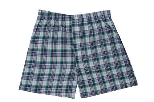 2 Fruit+Loom+Plaid+Boxer+Assorted