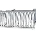 Spec-D Tuning Chrome Vertical Front Bumper Grille Compatible with 1999-2002 Chevy Silverado, 2000-2006 Tahoe Suburban