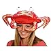 Jacobson Hat Company Men's Iridescent Crab Hat, Red, Adult