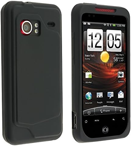 Premium Black Silicone Gel Skin Case Cover for HTC Incredible