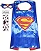 Superhero Costume and Dress up for Kids - Satin Cape and Felt Mask (aSuperman)