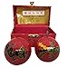 Baoding Balls Chinese health Massage Exercise Stress Balls -Red Dragon & Phoenix #2