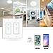 Smart Light Switch, Wireless Standard Smart Socket Outlet,WiFi Switch In-wall,Remote Control Your Fixtures From Anywhere,Timing Function,Compatible with Amazon Alexa (Smart Switch In Wall KS602-2Gang)
