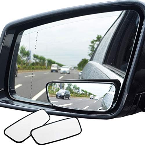 YUSHHO56T Car Rear View Mirror External Decoration Rear-view Mirror 1 Pair Car Blind Spot Mirror Wide Angle 360 Degree Adjustable Auxiliary Rearview