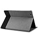 kwmobile Case for Sony Xperia Tablet Z4 - PU Leather and Canvas Protective Cover with Stand Feature - Grey/Black