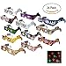 24 Count Holiday Specs Christmas 3D Glasses Turn Holiday lights into magical images includes Penguin Gingerbread Candy Cane Feliz Navidad Santa Angel Elf Reindeer Snowman Stars Snowflake and Surprise