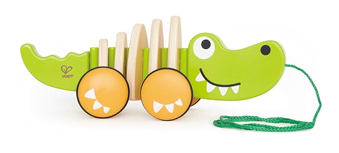 Hape Wooden Walk-A-Long Croc