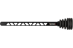 Viper Archery - Dovetail Riser Stabilizer for Compound Bows - Fits Directly into Bow Riser. Adjustable Length, Includes Lock Knob, Dampener & Weights Archery Stabilizer Made in USA