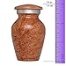 Mini Keepsake Urn - Miniature Funeral Cremation Urn fits Small Amount of Ashes - Marble Oak Model - 3 inches Tall