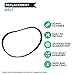 Long Life Durable Vacuum Belt 2 PK Designed To Fit Kenmore CB-1 Geared Belt Part # 20-5285, 742024 & NuTone Geared Belt Part # 46-3300-03, Hayden Part # 743411, 4193-00, & Cen-Tec Part # EB24010
