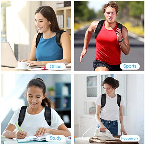 Back Posture Corrector, Atmoko Effective Back Brace for Men, Women and Teenagers, Adjustable Back Posture Corrector for Pain Relief of Shoulder, Back, Neck, Poor Posture Correction - Thumbnail 6