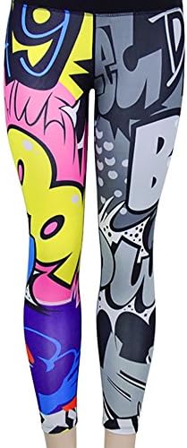 GzxtLTX Women's 3D Print Workout Leggings Fitness Sports Gym Running Yoga Athletic Pants