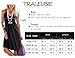 Traleubie Women's Casual Summer Tank Sleeveless Knee Length Vest Pleated Sun Dresses Navy Blue M