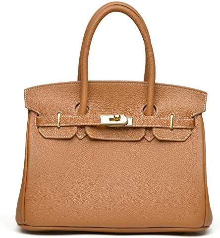 Plum Queen Classic Genuine Leather Handbags For women Ladies Handbags Womens Handbags Black/Brown