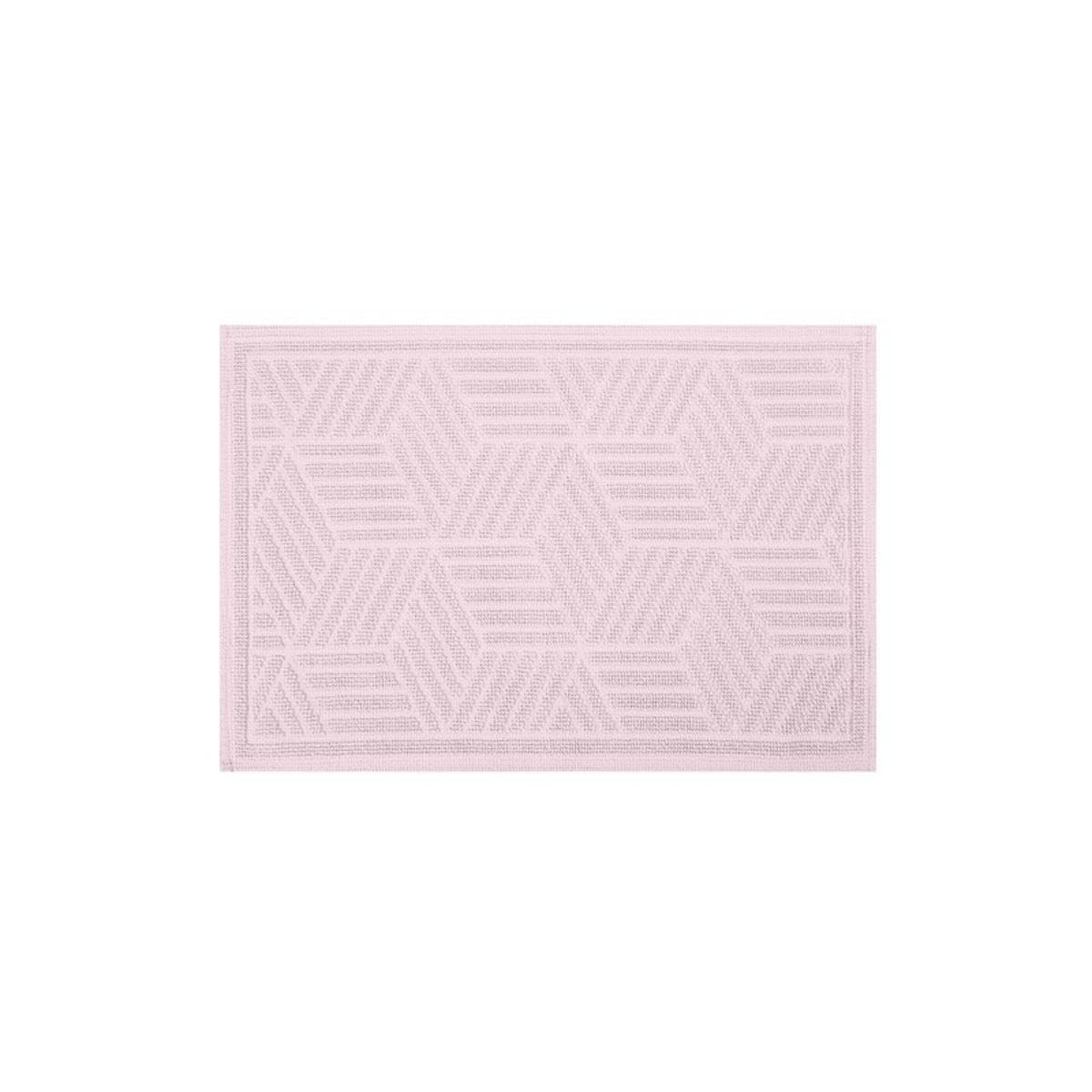 Spirella Cubo Cotton Bath Mat 50 x 80 cm Light Pink