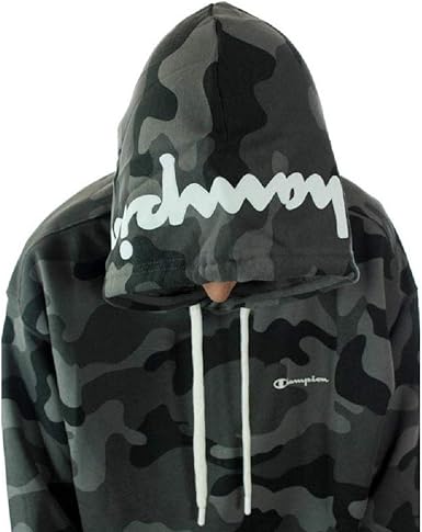 white camo champion hoodie
