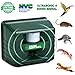 ZZC Ultrasonic Animal Repeller, Outdoor Animal Repellent Waterproof Pest Repeller Motion Sensor Sonic Alarm Farm Garden Yard Animal Deterrent Against Dogs Foxes Birds Skunks Rodent Mouse (Blue)