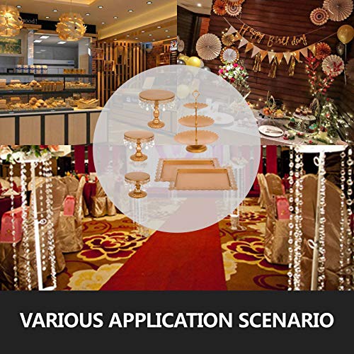 image for Happybuy Set of 6 Pieces Cake Stand 3 Tier Cupcake Holder with Pendant