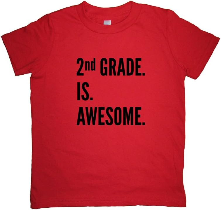 Sunshine Mountain Tees Boys Second 2nd Grade is Awesome School Shirt