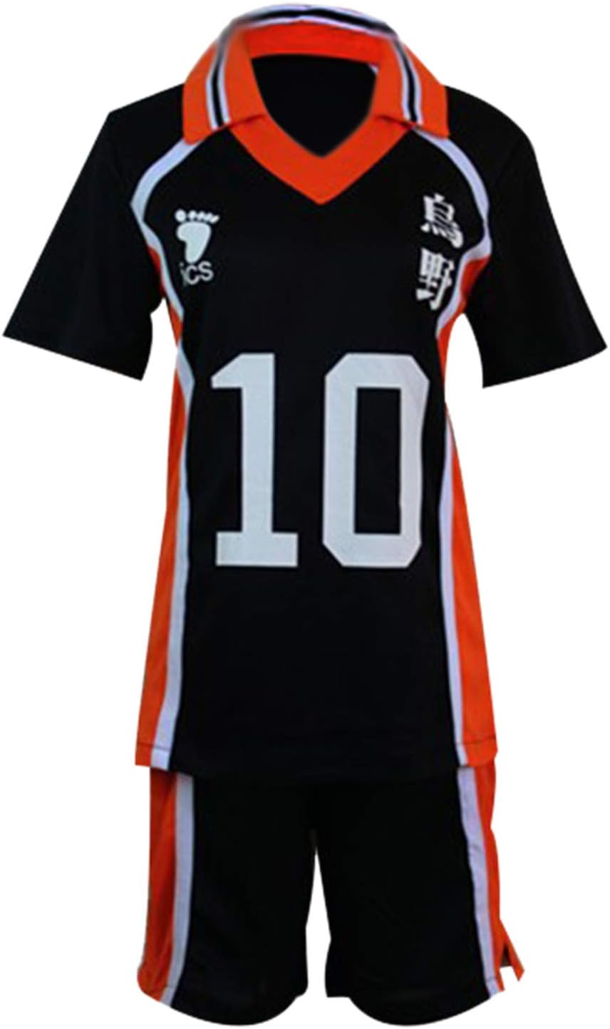 Haikyuu Hinata Shoyo Cosplay Uniform 10 Karasuno High School Volleyball Costume Outfit