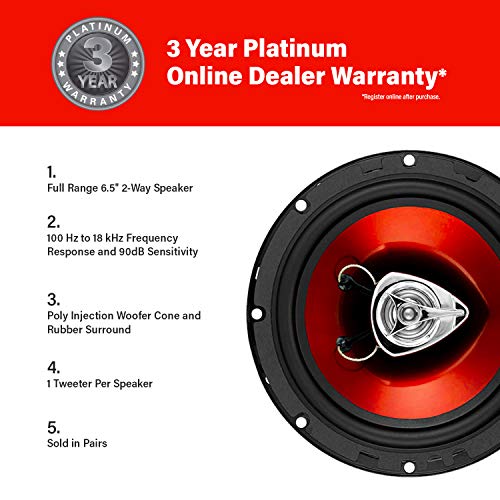 BOSS Audio Systems CH6520 Car Speakers - 250 Watts of Power Per Pair, 125 Watts Each, 6.5 Inch, Full Range, 2 Way, Sold… - Image 2