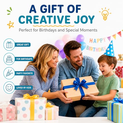 Belluxe Magnetic Toys for Kids 15PCS, Premium Magnetic People Figures Set with DIY Face Stickers, Bendable Creative Building Travel Toy for Airplane Car Road Trips, Gift for Boys Girls Ages 3+