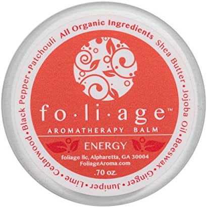 Aromatherapy Balm - Improves Energy - 100% Organic - Essential Oils of Juniper, Lime, Black Pepper - Functional, Intoxicatingly Scented, Ultra-convenient, &amp; Travel Friendly