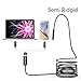 2017 NEW! ( 2-in-1 ) Semi Ridgid DBPOWER 2Million Pixels 5M USB Waterproof HD 6LED Borescope Endoscope Inspection Tube Camera with USB Adapter(included) for Android Device with OTG function