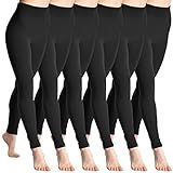 Angelina Womens Winter Warmth Seamless Plush Lined Footless Leggings