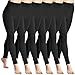 Angelina Womens Winter Warmth Seamless Plush Lined Footless Leggings