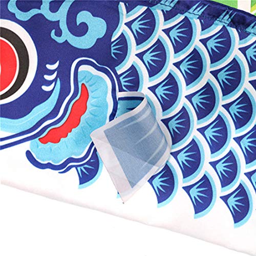COGEEK Carp Wind Sock Flag Colorful Style Mini Koinobori Gifts Fish Wind Streamer Home Party Decorations (red, 15.7) - Thumbnail 5